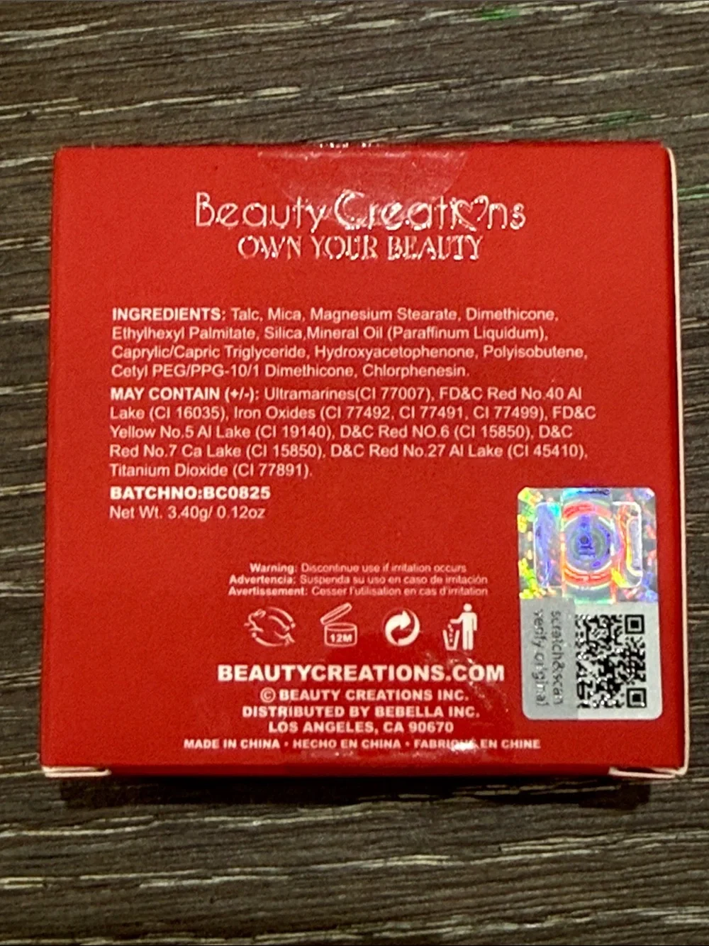 NWT Beauty Creations Blush Hush - Caress Me
